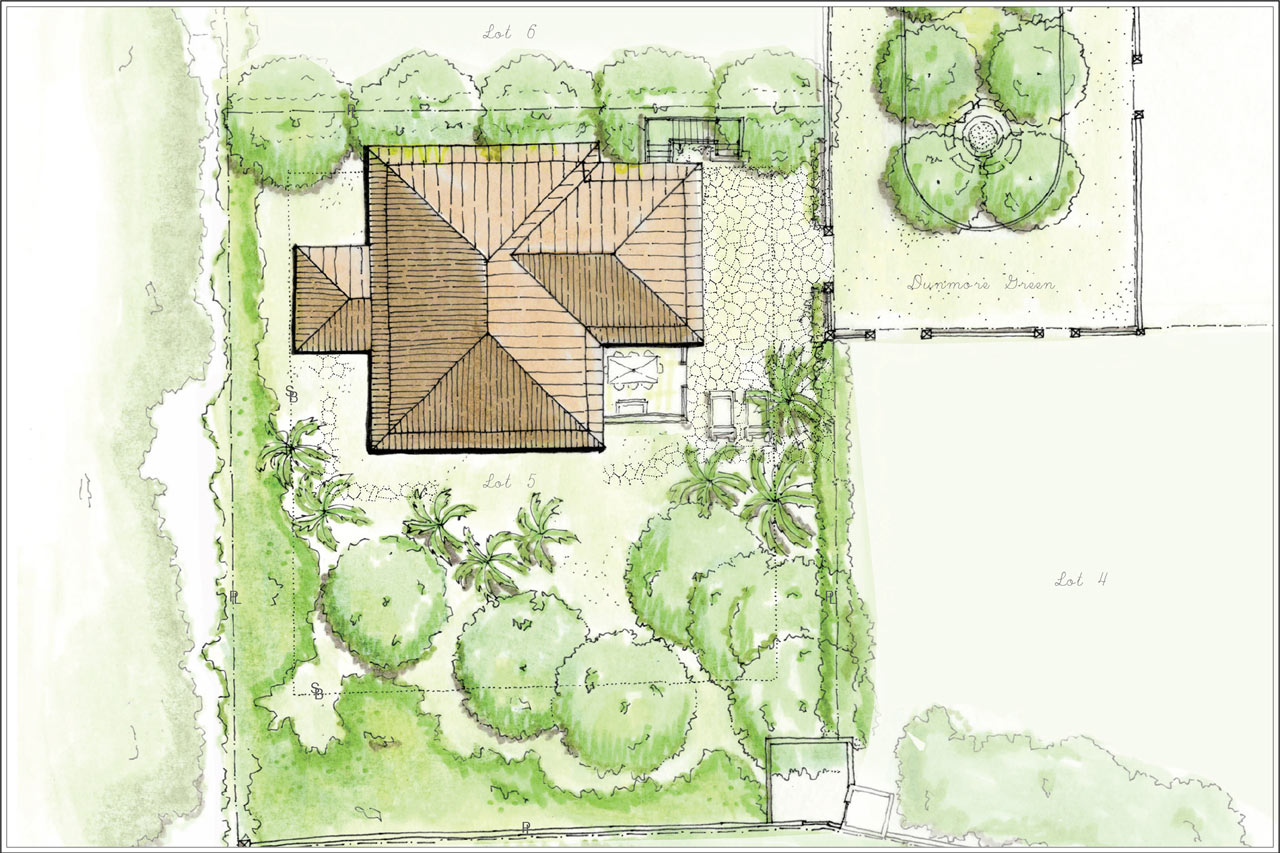 site plan of a Residence in The Dunmore an award-winning resort designed by Maria de la Guardia & Teofilo Victoria of DLGV Architects & Urbanists