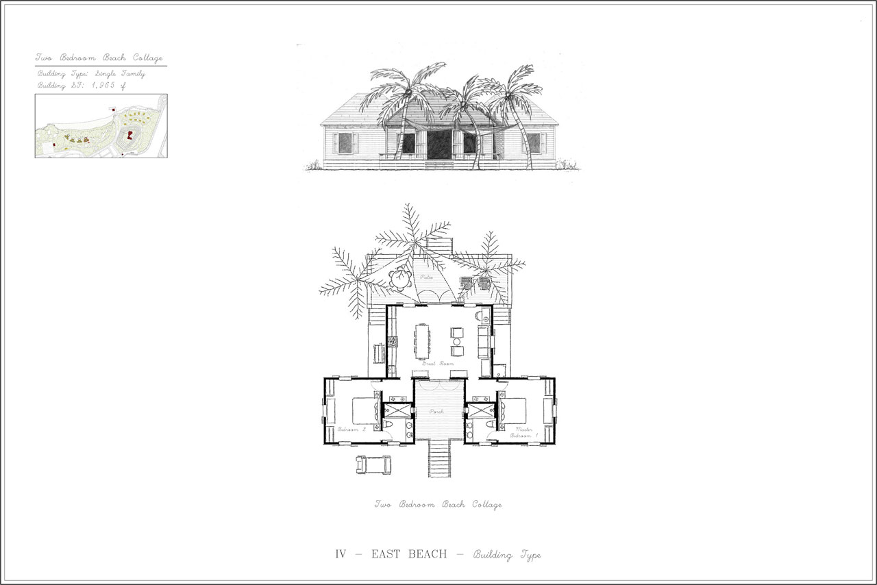 Planning & Urban Design in Normans Cay designed by Maria de la Guardia & Teofilo Victoria of DLGV Architects & Urbanists